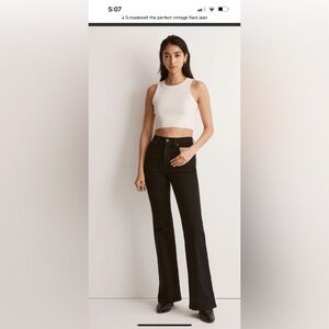 Women's Black Flare Jeans